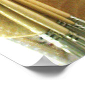 Künstler malen Spritzer und Farbpalette Poster (Ecke)