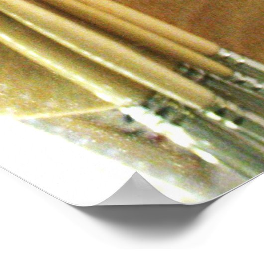 Künstler malen Spritzer und Farbpalette Poster (Ecke)