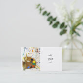 Künstler malen Spritzer und Farbpalette Visitenkarte (Stehend Vorderseite)