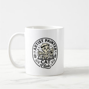 Künstler Maler Katze Lustige Katze Grafik - Künstl Kaffeetasse