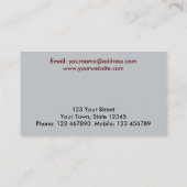 Künstler-Maler-Lehrer Visitenkarte (Rückseite)