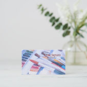 Künstler-Maler-Lehrer Visitenkarte (Stehend Vorderseite)