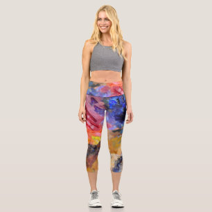 Künstler Malerpalette Farbige Farbe Capri Leggings