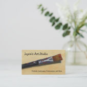 KÜNSTLER-MALERPINSEL: VISITENKARTEN VISITENKARTE (Stehend Vorderseite)