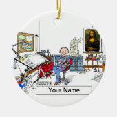 Künstler - Männlich Keramik Ornament (Vorne)