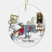 Künstler - Männlich Keramik Ornament (Links)