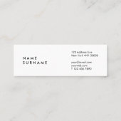 Künstler Marmor Pink Aquarell Mini Business Card Visitenkarte (Rückseite)