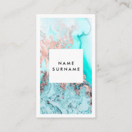 Künstler-MarmorAquarell-Vertikale-Visitenkarte Visitenkarte