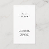 Künstler-MarmorAquarell-Vertikale-Visitenkarte Visitenkarte (Rückseite)