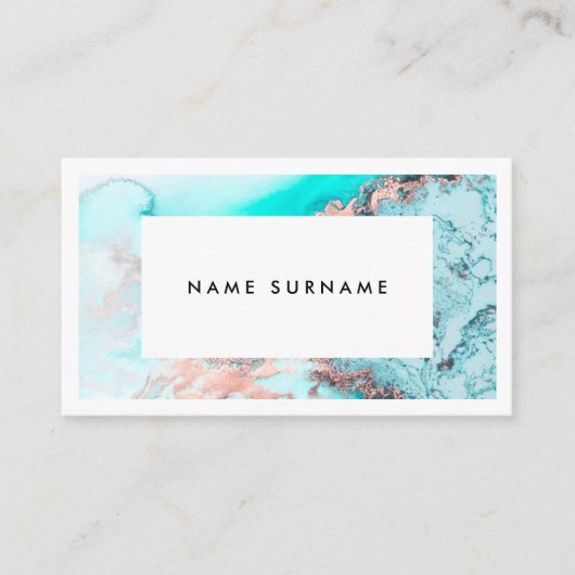Künstler-MarmorgoldAquarell-Visitenkarte Visitenkarte (Vorderseite)