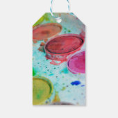 Künstler mehrfarbige Farbpalette Geschenkanhänger (Rückseite)