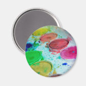 Künstler mehrfarbige Farbpalette Magnet (Vorderseite/Rückseite)