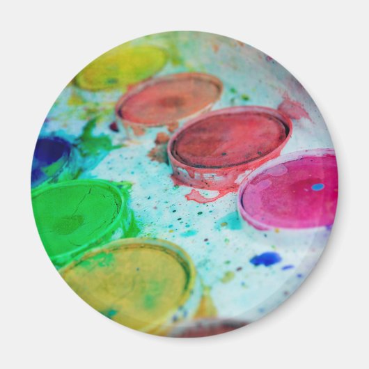 Künstler mehrfarbige Farbpalette Magnet (Vorne)
