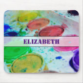 Künstler mehrfarbige Farbpalette Mousepad (Vorne)