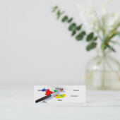 Künstler Mini Visitenkarte (Stehend Vorderseite)