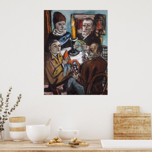 Künstler mit Gemüse | Max Beckmann | Poster (Küche)