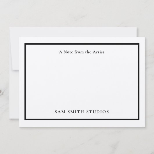 Künstler mit individueller Note Dankeskarte (Vorderseite)