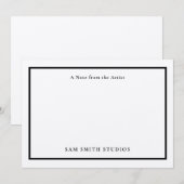 Künstler mit individueller Note Dankeskarte (Vorne/Hinten)