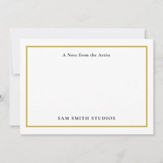 Künstler mit individueller Note Dankeskarte (Vorderseite)