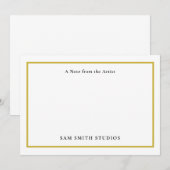 Künstler mit individueller Note Dankeskarte (Vorne/Hinten)