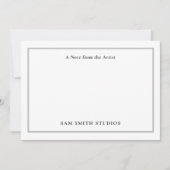 Künstler mit individueller Note Dankeskarte (Vorderseite)