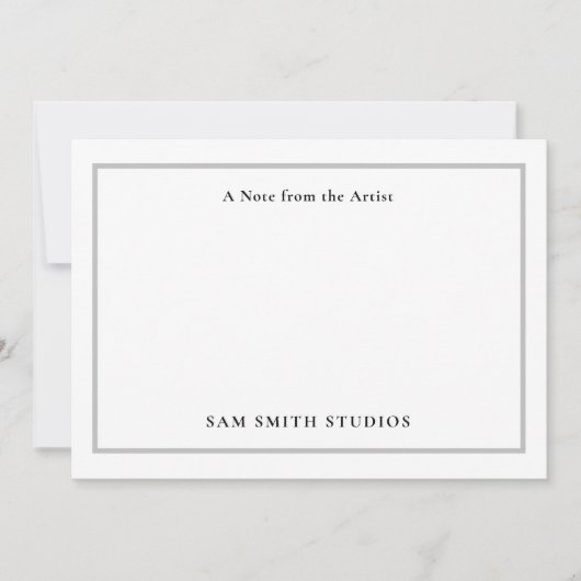 Künstler mit individueller Note Dankeskarte (Vorderseite)