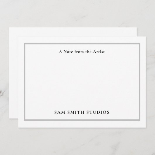 Künstler mit individueller Note Dankeskarte (Vorne/Hinten)