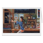 Künstler mit Perspektivmaschine (Vorderseite (Horizontal))