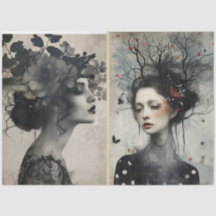 Künstler Mixed Media Schwarz-weiß Elfenbeinküste