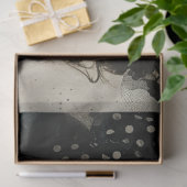 Künstler Mixed Media Schwarz-weiß Elfenbeinküste Seidenpapier (Geschenk)