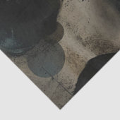 Künstler Mixed Media Schwarz-weiß Elfenbeinküste Seidenpapier (Ausschnitt)