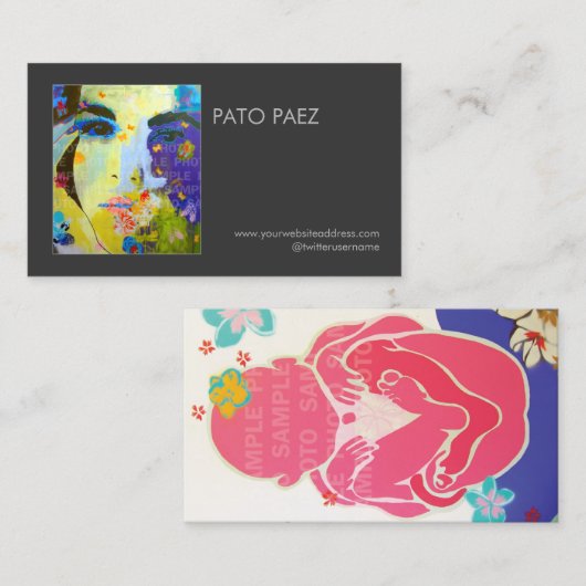 Künstler oder Fotograf Fotografie Black Foto Visitenkarte (Vorne/Hinten)