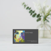 Künstler oder Fotograf Fotografie Black Foto Visitenkarte (Stehend Vorderseite)