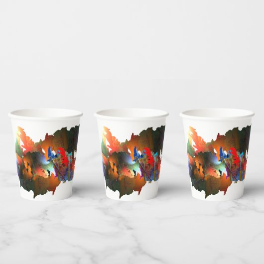 Künstler Paint Cup Pappbecher (Multi)