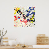 Künstler Paint Spritzer Hintergrund Poster (Küche)