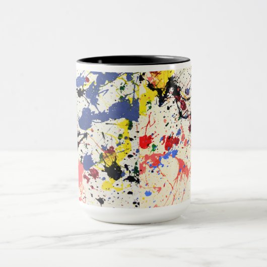 Künstler Paint Spritzer Hintergrund Tasse (Zentrum)