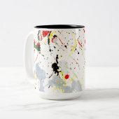 Künstler Paint Spritzer Zweifarbige Tasse (Vorderseite Links)
