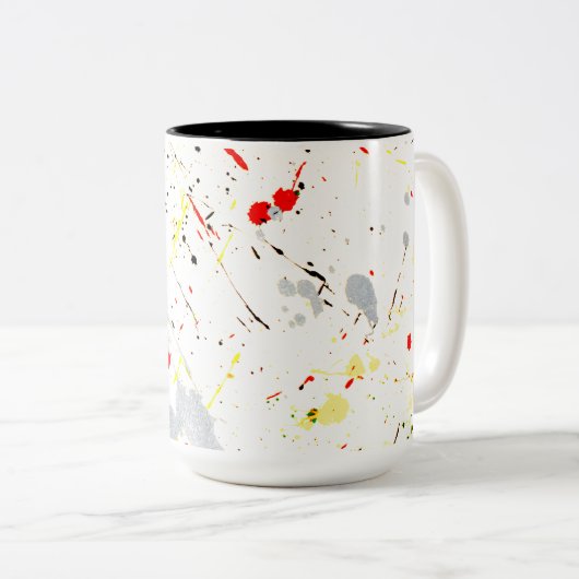 Künstler Paint Spritzer Zweifarbige Tasse (VorderseiteRechts)