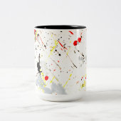 Künstler Paint Spritzer Zweifarbige Tasse (Mittel)