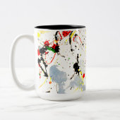 Künstler Paint Spritzer Zweifarbige Tasse (Links)