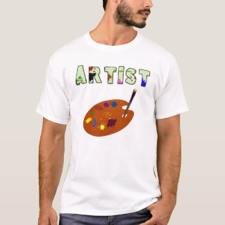 Künstler-Palette Dunkles Kinder-T-Shirt T-Shirt
