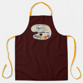 Künstler Palette Gemälde Smock Schürze (Vorderseite)