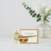 Künstler Palette Graphic Visitenkarte (Stehend Vorderseite)