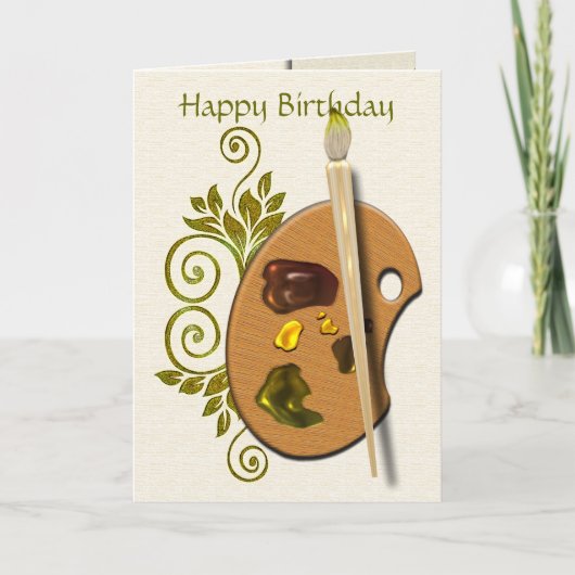 Künstler-Palette Karte (Vorderseite)