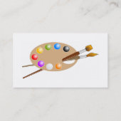 Künstler-Palette Visitenkarte (Rückseite)