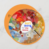 Künstler-Palettenkunst-Einladung Einladung (Vorne/Hinten)