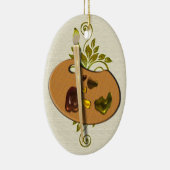 Künstler Pallette Verzierung Keramikornament (Rechts)