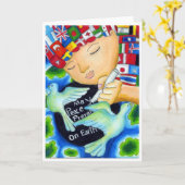 Künstler Pitchapa ~ Alter 11 ~ Thailand Karte (Gelbe Blume)