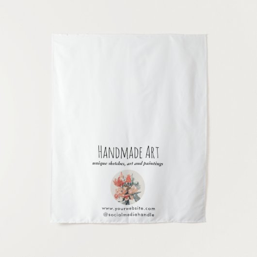 Künstler Pop Up Shop Tischläufer Foto-Verkäufer Wandteppich (Vorderseite)