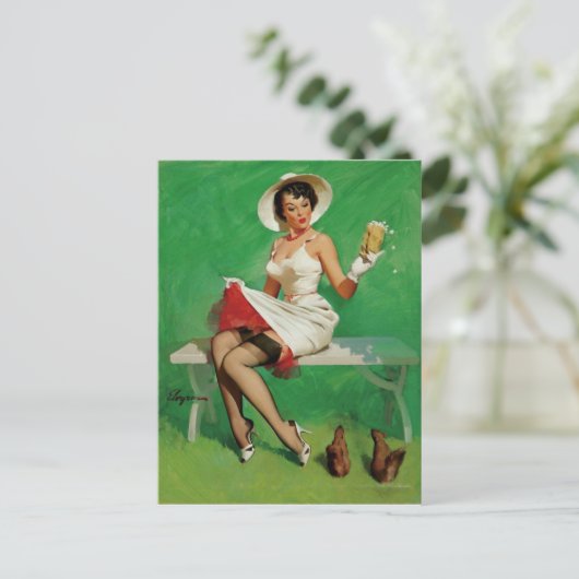 Künstler Postkarte (Stehend Vorderseite)